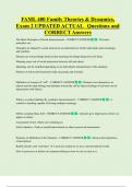 FAML 400 Family Theories & Dynamics&comma;  Exam 2 UPDATED ACTUAL Questions and  CORRECT Answers
