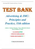 Test Bank - Advertising & Imc Principles And Practice&comma; 11th Edition &lpar;Moriarty&comma; 2019&rpar; Chapter 1-18