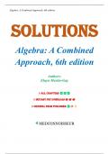 Solutions for Algebra&colon; A Combined Approach 6th Edition by Elayn Martin-Gay&comma; Chapters R-13