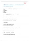 NR226 ETHICAL AND LEGAL ISSUES EXAM QUESTIONS WITH CORRECT ANSWERS&period;