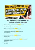 LMR - Georgette's&sol; 526 Questions with Definitive Solution&sol; 2024-2025&period;  