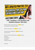 LMR - Georgette's&sol; 526 Questions with Definitive Solution&sol; 2024-2025&period; 