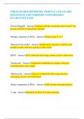 CHEM 210 BIOCHEMISTRY MODULE 6 EXAM 2025 QUESTIONS AND VERIFIED ANSWERS&vert;100&percnt; GUARANTEE PASS