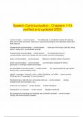  Speech Communication &colon; Chapters 1-15 verified and updated 2025&period;