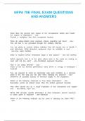 Package deal  NFPA 70E FINAL EXAM 2023 WITH 100&percnt; CORRECT ANSWERS
