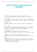 NFPA 70E FINAL QUESTIONS AND ANSWERS