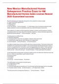 New Mexico Manufactured Homes Salesperson Practice Exam for NM Manufactured Homes Sales License Newest 2025 Guaranteed success