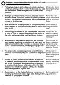 Portage Learning Pathophysiology NURS 231 Unit 1 2024 Comprehensive Questions And Verified Answers&sol; Complete Solutions With Rationales &vert;Get It 100&percnt; Accurate&excl;&excl; Already Passed&excl;&excl;