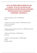 NGN ATI PEDS PROCTORED EXAM LATEST  ACTUAL EXAM ALL 50&plus; QUESTIONS AND DETAILED ANSWERS WITH RATIONALES &lpar;VERIFIED ANSWERS&rpar;  GRADED A&plus;