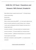 SJSU Kin 147 Exam 1 Questions and Answers 100&percnt; Solved &vert; Graded A&plus;