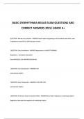 BASIC-DYSRHYTHMIA-RELIAS EXAM QUESTIONS AND CORRECT ANSWERS 2025&sol; GRADE A&plus;