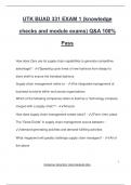 BUAD 331 Exam PACKAGE DEAL QUESTIONS WITH 100&percnt; CORRRECT ANSWERS &vert; LATEST UPDATE &vert; VERIFIED AND APPROVED 