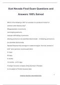 NEVADA Exam PACKAGE DEAL QUESTIONS WITH 100&percnt; CORRRECT ANSWERS &vert; LATEST UPDATE &vert; VERIFIED AND APPROVED 