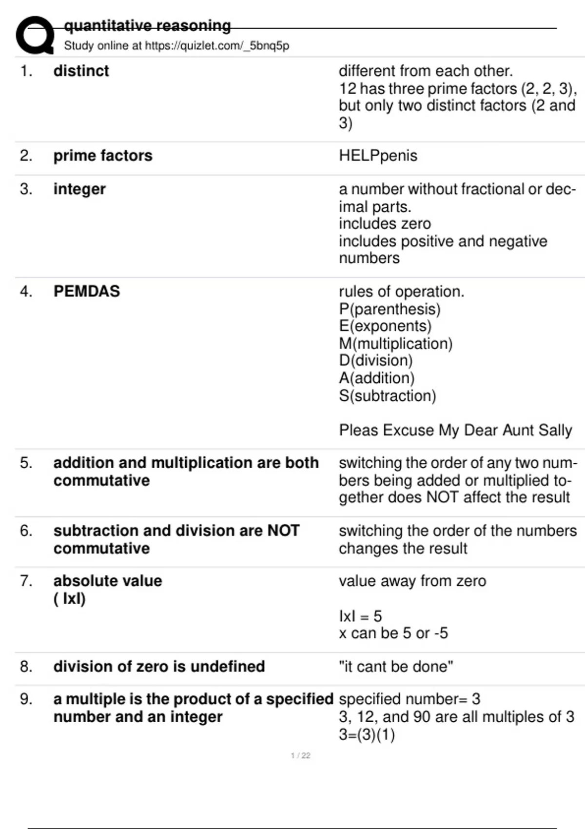 Quantitive Math Problems Quantitative Reasoning Questions and Answers 100% guarantee - Math 120 ...