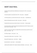  MORT 3018 FINAL Exam Questions With 100&percnt; Verified Guaranteed Answers&period;