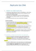 samenvatting DNA replicatie - genetica en genomica