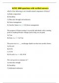 KINE 1000 questions with verified answer1&period;