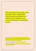 CFCI&comma; Brand New Exam Guide&comma; Latest Premiuim Expert Update&lpar;2024-2025&rpar;&vert;Brand New Verified Exam Questions With &lpar;100&percnt;&rpar; Correct Answers All Graded A&plus;&comma;Guaranteed Success