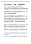 Pharmacology Exam 1 Study Guide with Questions and Correct Answers