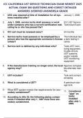 ICC CALIFORNIA UST SERVICE TECHNICIAN EXAM NEWEST 2025 ACTUAL EXAM 300 QUESTIONS AND CORECT DETAILED ANSWERS &lpar;VERIFIED ANSWERS&rpar;A GRADE
