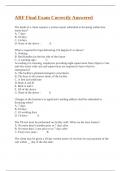 ARF Final Exam Correctly Answered