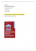 Oefenvragen tentamen Nederlands Recht Begrepen L&period; Janssen M&period; de Blois - 7e editie 9789462129023  - 129 vragen met antwoorden - NIEUW 2025