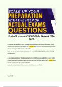 Post office exam 474&sol; 82 Q&A&sol; Newest 2024-2025&period;