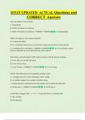 ISTAT UPDATED ACTUAL Questions and  CORRECT Answers