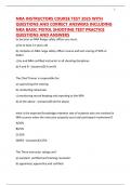 NRA INSTRUCTORS COURSE TEST 2025 WITH QUESTIONS AND CORRECT ANSWERS INCLUDING NRA BASIC PISTOL SHOOTING TEST PRACTICE QUESTIONS AND ANSWERS