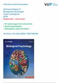 Samenvatting alle hoorcolleges JAAR 1 &lpar;NL&rpar; Biological Psychology Kalat 14e editie 2023 &sol; 9780357798126 &plus; 67 oefenvragen met antwoorden &plus; docentopmerkingen &plus; tentamenaanwijzingen