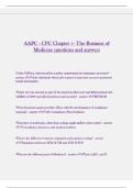AAPC - CPC Chapter 1- The Business of Medicine questions and answers
