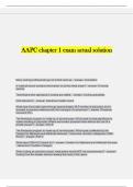 AAPC chapter 1 exam actual solution
