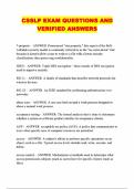 CSSLP EXAM QUESTIONS AND VERIFIED ANSWERS