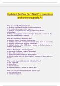 Updated RelOne Certified Pro questions and answers grade A&plus;