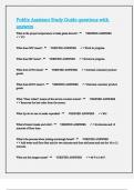 Publix Assistant Study Guide questions with answers