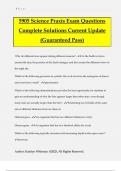 5905 Science Praxis Exam Questions Complete Solutions Current Update &lpar;Guaranteed Pass&rpar;