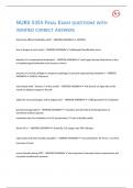 NURS 5355 FINAL EXAM QUESTIONS WITH VERIFIED CORRECT ANSWERS 