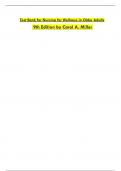 Test Bank for Nursing for Wellness in Older Adults  9th Edition by Carol A&period; Miller 