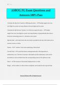 ASBOG FG Exam Questions and Answers 100&percnt; Pass