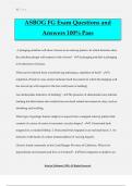ASBOG FG Exam Questions and Answers 100&percnt; Pass