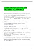 FDI EXAM 1 QUESTIONS AND ANSWERS ALL CORRECT 