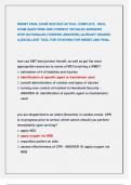 NREMT FINAL EXAM 2024&sol;2025 ACTUAL COMPLETE REAL  EXAM QUESTIONS AND CORRECT DETAILED ANSWERS  WITH RATIONALES &lpar;VERIFIED ANSWERS&rpar; &vert;ALREADY GRADED  A&vert;&vert;EXCELLENT TOOL FOR STUDYING FOR NREMT AND FINAL 
