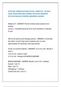 NYPD 2ND TRIMESTER EXAM ACTUAL COMPLETE 150 REAL  EXAM QUESTIONS AND CORRECT DETAILED ANSWERS  WITH RATIONALES &lpar;VERIFIED ANSWERS&rpar; &vert;AGRADE