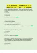 MGT-103 Exam UPDATED ACTUAL  Questions and CORRECT Answers