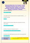 Boiler exam Questions and Correct Answers the Latest Update
