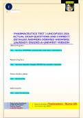 PHARMACEUTICS TEST 2 UHCOP2025-2026 ACTUAL EXAM QUESTIONS AND CORRECT  DETAILED ANSWERS &lpar;VERIFIED ANSWERS&rpar;  &vert;&vert;ALREADY GRADED A&plus;&vert;&vert;NEWEST VERSION