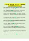 WPC 480 Midterm ACTUAL Questions  and CORRECT Answers