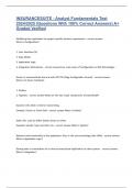 INSURANCESUITE - Analyst Fundamentals Test 2024&sol;2025 &lpar;Questions With 100&percnt; Correct Answers&rpar; A&plus; Graded Verified