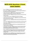 ENTR 2030 Questions 4 Exam Latest Update 