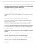 Disaster Management Exam Questions Answered Correctly Latest Version &lpar;2024-2025&rpar; Already Passed 